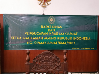 Pengucapan Ikrar Maklumat No. 01/MAKLUMAT/KMA/IX/2017